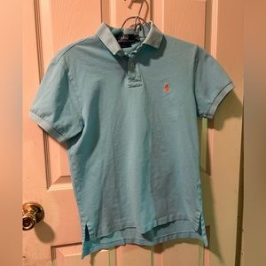 Ralph Lauren Custom Fit Polo - Light Blue - Small